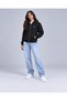 Girls' Zip-Up Sweatshirt Cardigan 3-Thread Ribbed Thick Fabric