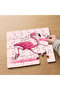 Running Pink Flamingo Design 24 Piece Wooden Children's Puzzle Mpk0500