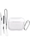 غطاء لسماعات Airpods Pro 3، غطاء شفاف مقاوم للصدمات من مادة TPU
