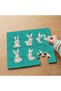 24 Piece Wooden Children's Puzzle with Cute Rabbits Design Mpk1063