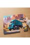 24 Piece Wooden Children's Puzzle with Blue Truck Design Mpk1154