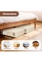 6 Pcs Bed Sheet Organisers Folding Storage, Bedding Storage Box, Beige - 2