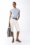 Draped fine-knit top