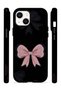 iPhone 14 Plus Vorian Magsafe Double Layer Midnight Pink Bow Case - 3