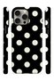 iPhone 15 Pro Vorian Magsafe Double Layer Black Cream Polka Dot Case - 3
