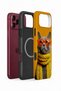 iPhone 18 Pro Max Vorian Magsafe Double Layer Yellow Scarf Cat Case - 2