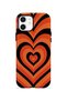 iPhone 12 Vorian Double Layer Retro Heart Wave Case