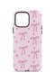 iPhone 14 Pro Max Vorian Double Layer Candy Pink Ribbon Toss Case - 4
