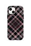iPhone 14 Plus Vorian Magsafe Double Layer Powder Black Plaid Case