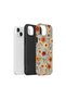 iPhone 14 Plus Vorian Double Layer Coral Flower Garden Case - 2