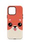 iPhone 14 Pro Max Vorian Double Layer Peach Dog Case - 4