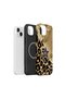 iPhone 14 Vorian Magsafe Double Layer Gold Leopard Star Case - 2