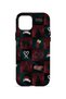 iPhone 14 Plus Vorian Double Layer Holiday Night Squares Case - 4