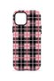 iPhone 14 Plus Vorian Magsafe Double Layer Pink Black Plaid Case - 4