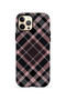 iPhone 12 Pro Vorian Magsafe Double Layer Powder Black Plaid Case
