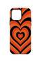 iPhone 14 Pro Vorian Double Layer Retro Heart Wave Case - 4