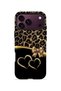 iPhone 18 Pro Vorian Double Layer Gold Heart Leopard Case