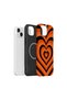 iPhone 14 Plus Vorian Magsafe Double Layer Retro Heart Wave Case - 2