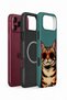 iPhone 18 Pro Max Vorian Magsafe Cool Cat Case with Double Layer Glasses - 2