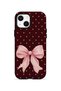iPhone 14 Plus Vorian Magsafe Double Layer Blush Heart Bow Case