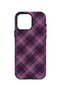 iPhone 15 Pro Vorian Double Layer Lilac Smoke Plaid Case - 4