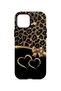 iPhone 12 Pro Max Vorian Magsafe Double Layer Gold Heart Leopard Case - 4