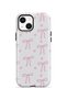 iPhone 15 Vorian Magsafe Double Layer Soft Pink Ribbon Toss Case