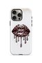 iPhone 15 Pro Vorian Magsafe Double Layer Dripping Leopard Lip Case