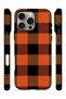iPhone 16 Pro Max Vorian Magsafe Dual Layer Orange Buffalo Check Case - 3