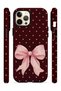 iPhone 12 Pro Vorian Double Layer Blush Heart Bow Case - 3
