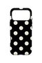 iPhone 17 Pro Max Vorian Double Layer Black Cream Polka Dot Case - 4