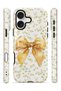 iPhone 16 Plus Vorian Magsafe Double Layer Golden Floral Bow Case - 3