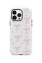 iPhone 14 Pro Vorian Double Layer Soft Pink Ribbon Toss Case