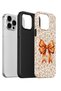 iPhone 14 Pro Vorian Double Layer Autumn Floral Bow Case - 2