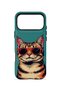 iPhone 17 Pro Max Vorian Magsafe Cool Cat Case with Double Layer Glasses - 4