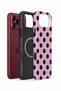 iPhone 18 Pro Max Vorian Magsafe Double Layer Lilac Burgundy Polka Dot Case - 2