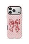 iPhone 17 Pro Vorian Magsafe Dual Layer Vintage Rose Bow Dot Case