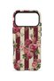 iPhone 18 Pro Max Vorian Double Layered Claret Red Rose Stripe Case - 4