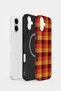 iPhone 16 Plus Vorian Magsafe Double Layer Tile Mustard Plaid Case - 2