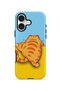 iPhone 17 Vorian Double Layer Sleepy Orange Cat Case