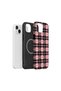 iPhone 14 Plus Vorian Magsafe Double Layer Pink Black Plaid Case - 2