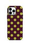iPhone 14 Pro Max Vorian Double Layer Burgundy Lemon Polka Dot Case