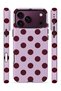 iPhone 18 Pro Max Vorian Magsafe Double Layer Lilac Burgundy Polka Dot Case - 3