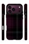iPhone 18 Pro Vorian Double Layered Plum Black Plaid Case - 3