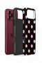 iPhone 18 Pro Max Vorian Double Layer Coffee Blue Polka Dot Case - 2