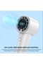 PAC5 Portable Handheld Fan, LCD Display, 11000RPM, 120 Speed Levels, Low Noise, 10H Battery Life, USB-C, Blue - 5
