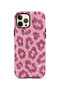 iPhone 12 Pro Vorian Magsafe Double Layer Pink Leopard Case