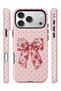 iPhone 17 Pro Vorian Magsafe Dual Layer Vintage Rose Bow Dot Case - 3