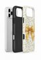 iPhone 17 Pro Vorian Double Layer Golden Floral Bow Case - 2