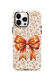 iPhone 14 Pro Vorian Double Layer Autumn Floral Bow Case
